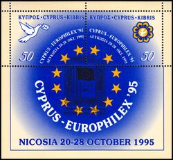 1995  Europische Briefmarkenausstellung CYPRUS-EUROPHILEX `95