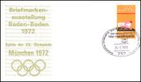 1972  Briefmarken werben fr Mnchen 1972 - Baden-Baden
