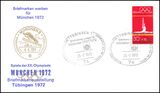 1972  Briefmarken werben fr Mnchen 1972 - Tbingen