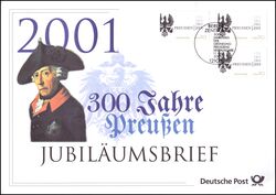 2001  Jubilumsbrief  - Grndung des Knigreichs Preuen