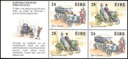 1989  Irisches Verkehrswesen: Historische Automobile - Markenheftchen