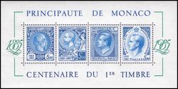 1985  Blockausgabe: 100 Jahre Briefmarken von Monaco