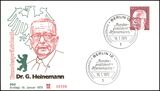 1973  Freimarken: Bundesprsident Gustav Heinemann
