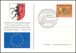 1973  Verleihung der Ehrenfahne des Europarates