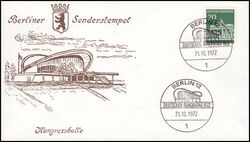 1972  Kongrehalle - Berliner Sonderstempel