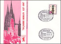 1987  PHILATELIA `87 - Internationale Briefmarkenmesse in Kln