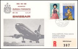 1977  Nonstop DC-10-30 Zrich - Toronto ab Liechtenstein