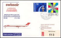 1984  Erstflug DC-9-81 Zrich - Larnaca ab Liechtenstein