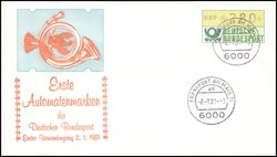 1981  Automatenmarken - Standardsatz VS 1 - Frankfurt am Main mit Zhlnummer