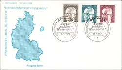 1973  Freimarken: Bundesprsident Gustav Heinemann