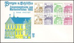 1980  Freimarken: Burgen & Schlsser - 1. Verwendungstag