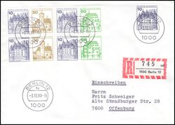 1980  Mischfrankatur auf R-Brief