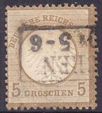 1872  Freimarke: Adler mit kleinem Brustschild