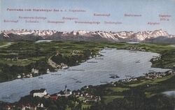 Starnberger See aus der Vogelschau