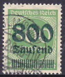 1923  Freimarke mit berdruck