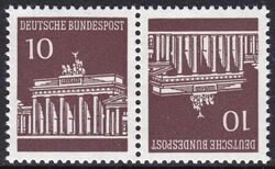 1967  Freimarken: Brandenburger Tor