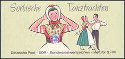 1971  Sorbische Tanztrachten - Markenheftchen