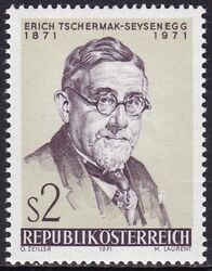 1971  100. Geburtstag von Erich Tschermak-Seysenegg
