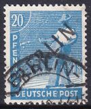 1948  Freimarken: Schwarzaufdruck Berlin  20 Pfennig