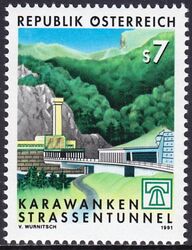 1991  Fertigstellung des Karawanken-Straentunnels