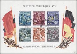 1955  Todestag von Friedrich Engels - Block
