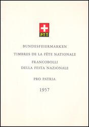 1957  Offizielles PTT-Faltblatt - Nr. 7