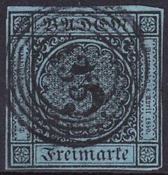 1858  Freimarke: Ziffer im Kreis