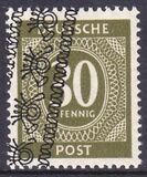 1948  Freimarken: Ziffernserie mit Bandaufdruck  63 I  D