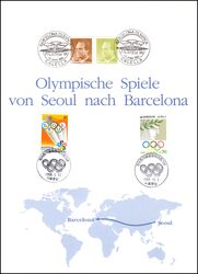 1986  Olympische Spiele von Seoul nach Barcelona