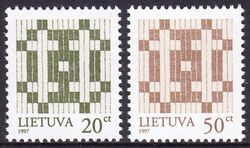 1997  Freimarken: Litauisches Doppelkreuz mit Jahreszahl 1997