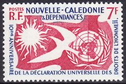 Neukaledonien 1958  10. Jahrestag der Erklrung der Menschenrechte
