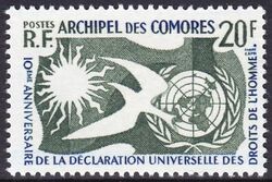 Komoren 1958  10. Jahrestag der Erklrung der Menschenrechte