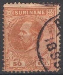 Surinam 1873  Freimarke  Knig Wilhelm