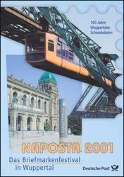 2001  Postamtliches Erinnerungsblatt - 100 Jahre Wuppertaler Schwebebahn