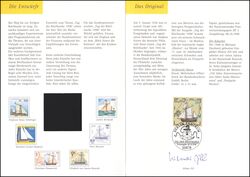 1998  Treuegabe - Postsegler Hiorten - Tag der Briefmarke 