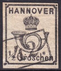 1860  Freimarke: Posthorn unter Krone