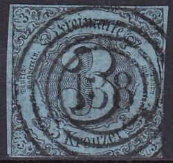 1853  Freimarke: Ziffern im Kreis