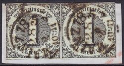 1852  Freimarke: Ziffern im Kreis
