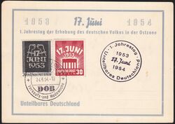 1953  1. Jahrestag der Erhebung des deutschen Volkes in der Ostzone