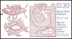 0-088l - 1988  Markenheftchen: Illustration aus Hortus Sanitatis mit Zhlbalken