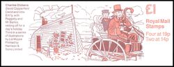 083b - 1989  Markenheftchen: Charles Dickens mit Zylindernummer