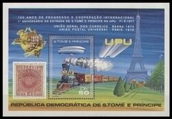 St. Tome & Prinzen 1978  100 Jahre Weltpostverein (UPU)