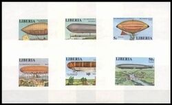 Liberia 1977  75 Jahre Zeppelin-Luftschiffe - ungezhnte Sonderausgabe