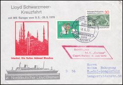 1970  Schiffspost der MS Europa - Schwarzmeer-Kreuzfahrt