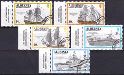 1990  Kriegsschiffe der englischen Flotte mit Namen Alderney