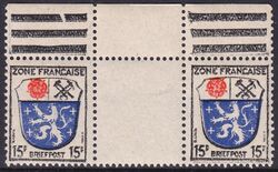 1945  Freimarken mit Zwischensteg