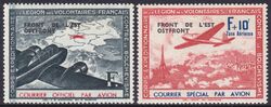 Frankreich - 1942  Flugpost mit zweizeiligem Aufdruck