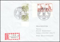 1982  Mischfrankatur auf R-Brief