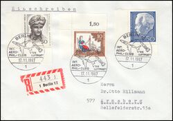1967  Mischfrankatur auf R-Brief
