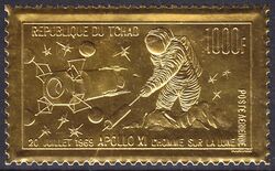 Tschad 1969  1. bemannte Mondlandung - Apollo 11